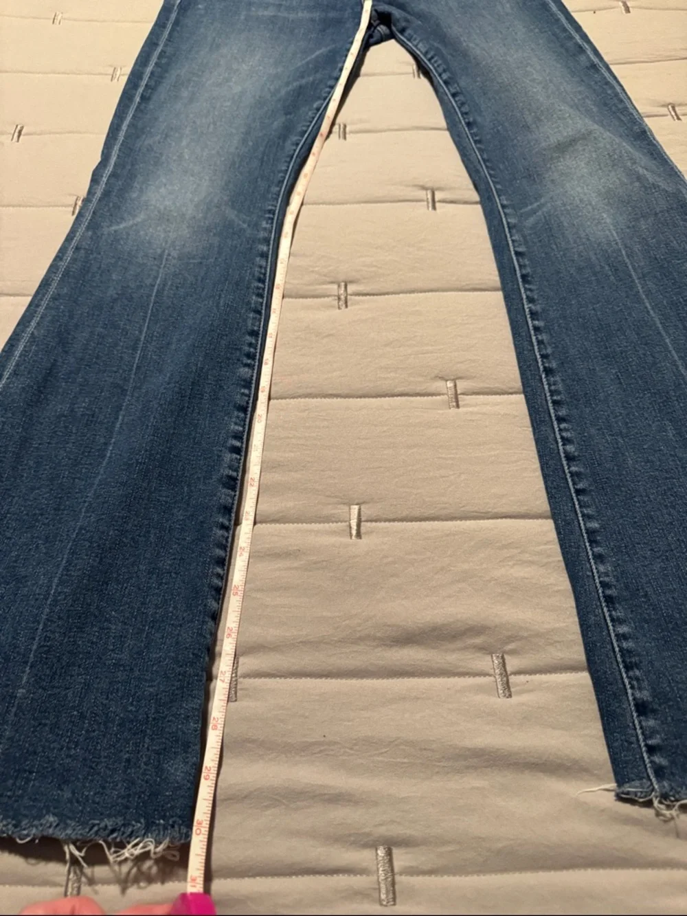 Mother Blue Jeans The Weekender Fray Bootcut-Size 29-Good Stretch - Picture 6 of 10